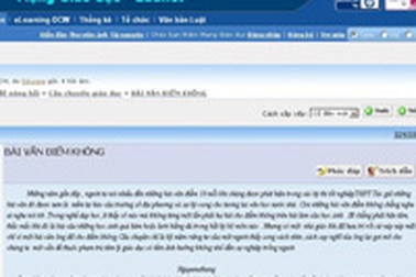 Đi tìm tác giả bài văn điểm 0