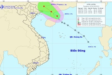 Áp thấp nhiệt đới hướng vào Trung Quốc, miền Bắc mưa diện rộng