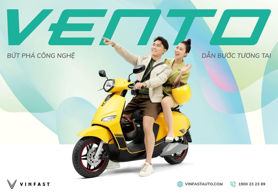 Vinfast ra mắt xe máy điện Vento hoàn toàn mới, tốc độ tối đa 80 km/h - 2 Vinfast ra mắt xe máy điện Vento hoàn toàn mới, tốc độ tối đa 80 km/h - 2