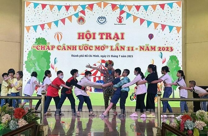 Trẻ em tham gia Hội trại. Ảnh: hcmcpv.org.vn