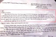 Vụ “hôi bia” vào đề Văn ở Gia Lai