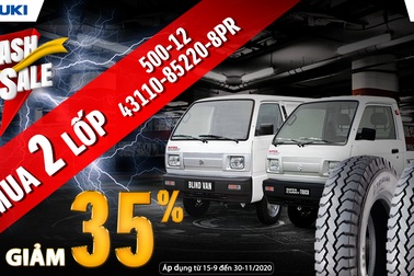 Việt Nam Suzuki với  Chương trình khuyến mãi lốp xe Super Carry, Blind Van