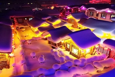 Làng tuyết đẹp như mơ ở Trung Quốc