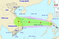Áp thấp nhiệt đới khả năng mạnh thành bão sắp vào Biển Đông