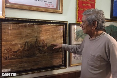 Ngỡ ngàng những bức tranh bằng bẹ chuối khô của họa sĩ U80