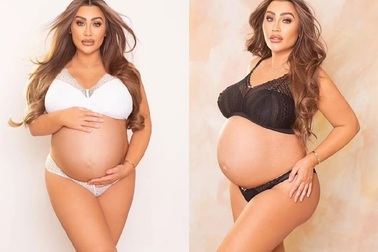 Người đẹp Lauren Goodger diện nội y gợi cảm khoe bụng bầu