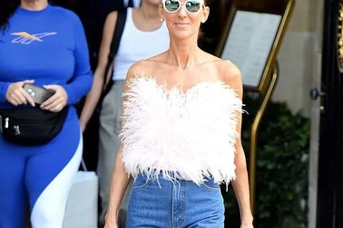 Celine Dion tiếp tục phong cách thời trang xa hoa