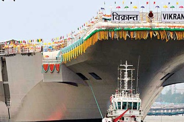 Ấn Độ đánh bại Trung Quốc trong cuộc đua tàu sân bay