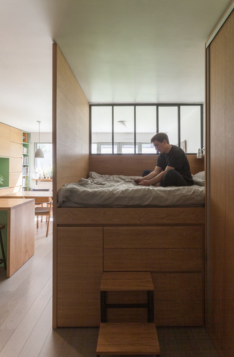 Căn hộ 30m2 nhưng thênh thang cho cả gia đình ở chỉ nhờ độc chiêu này - 8 Căn hộ 30m2 nhưng thênh thang cho cả gia đình ở chỉ nhờ độc chiêu này - 8