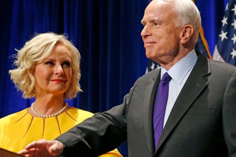 Vợ ông McCain có thể thế chỗ chồng trong Thượng viện