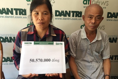 Hơn 50 triệu đồng đến với vợ bệnh tim, chồng ung thư