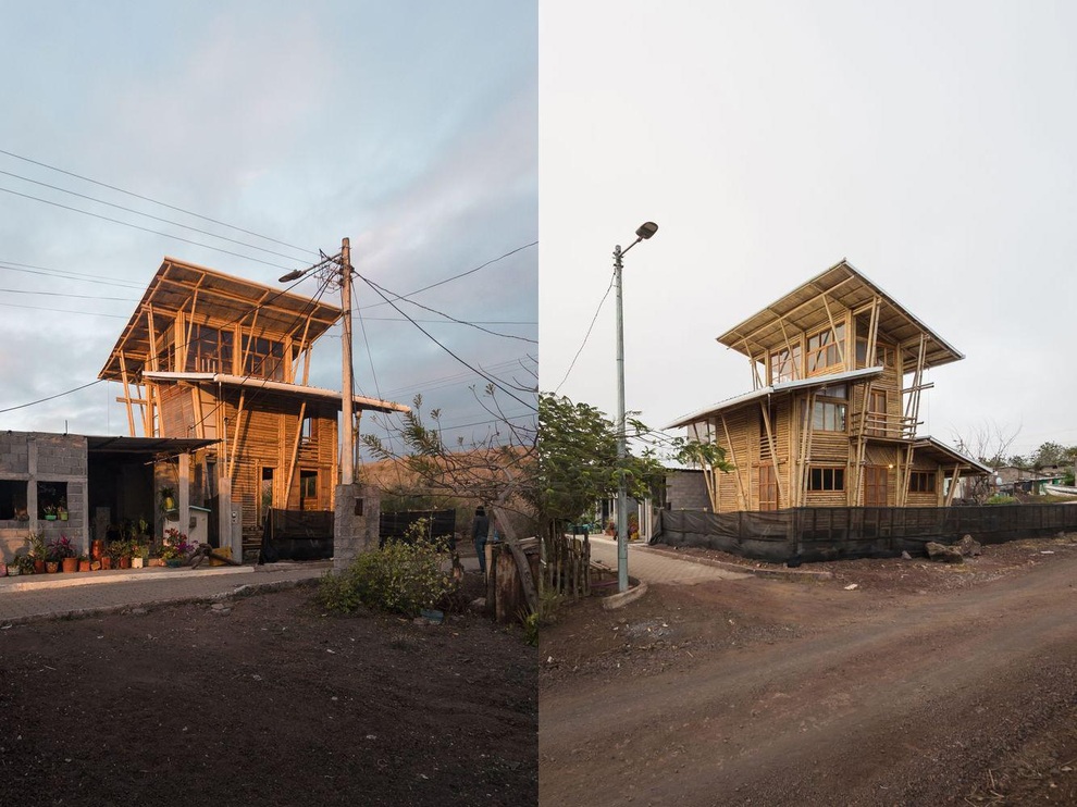 Nhà làm bằng tre và thân cây mía, biết làm mát, tiết kiệm điện năng - 2