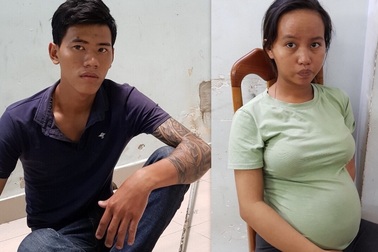 Thanh niên chở vợ mang bầu đi cướp giật
