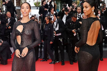 Nữ MC mặc váy hở bạo dự công chiếu phim của Tom Cruise tại Cannes