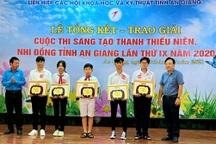 31 sản phẩm xuất sắc tại Hội thi sáng tạo thiếu niên, nhi đồng An Giang