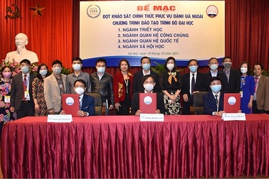 Hoàn tất khảo sát đánh giá ngoài tại Học viện Báo chí và Tuyên truyền