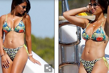 Vợ chồng Lionel Messi tình tứ trên du thuyền