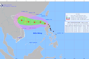 Bão Yagi liên tục tăng cấp khi vào Biển Đông, trở thành cơn bão số 3