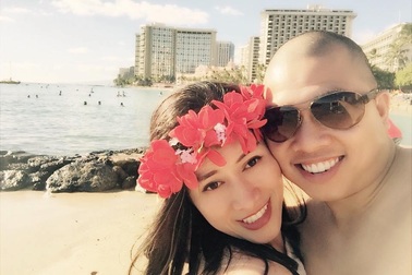 Diễn viên Hải Anh đưa vợ sang Mỹ đón Valentine