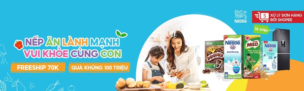 Mua một đơn hàng, ưu đãi toàn gian hàng Nestlé trên Shopee - 1 Mua một đơn hàng, ưu đãi toàn gian hàng Nestlé trên Shopee - 1