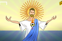 Góc biếm họa: “Thánh” Messi gánh cả đội tuyển Argentina