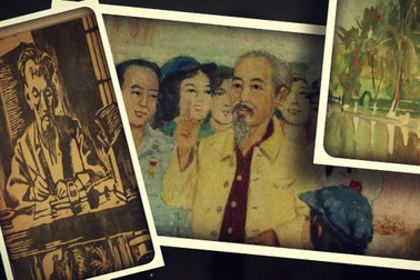 "Những nét vẽ từ trái tim" khắc họa chân dung Chủ tịch Hồ Chí Minh