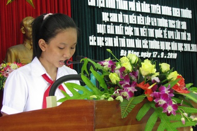 Thưởng 10 triệu đồng cho học sinh đoạt giải nhất thi viết thư UPU 