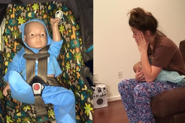 Cho học sinh chăm em bé robot để tránh có bầu sớm