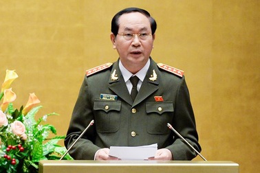 Bỏ phiếu bầu Đại tướng Trần Đại Quang làm Chủ tịch nước