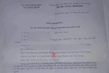 Cụ ông 85 tuổi được cấp giấy đi đường, lên thành phố... khám thai