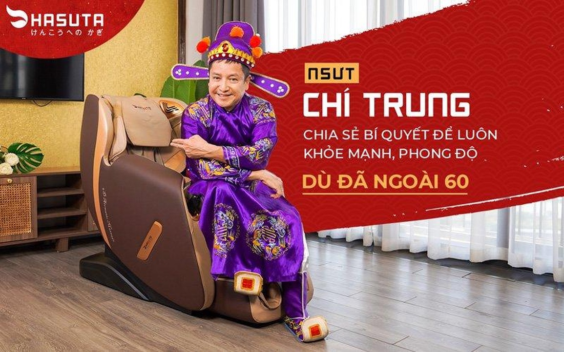 Ghế massage Hasuta HMC-566 - trợ thủ chăm sóc sức khỏe của NSƯT Chí Trung - 1 Ghế massage Hasuta HMC-566 - trợ thủ chăm sóc sức khỏe của NSƯT Chí Trung - 1