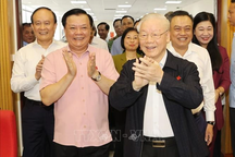 Tổng Bí thư tiếp xúc cử tri quận Hai Bà Trưng, Ba Đình, Đống Đa