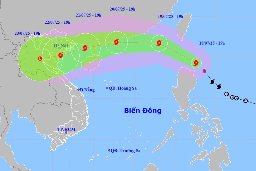 Những khu vực nào của nước ta có thể bị ảnh hưởng bởi bão Wipha? - 1