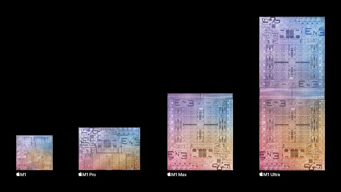 M1 Ultra sẽ là sự kết hợp của 2 chip M1 Max, với hiệu suất mạnh gấp 8 lần thế hệ chip M1 đầu tiên (Ảnh: Apple). M1 Ultra sẽ là sự kết hợp của 2 chip M1 Max, với hiệu suất mạnh gấp 8 lần thế hệ chip M1 đầu tiên (Ảnh: Apple).