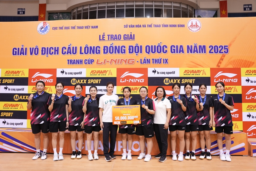 Li-Ning đồng hành cùng giải vô địch cầu lông đồng đội quốc gia cúp Li-Ning 2025 - 4 Li-Ning đồng hành cùng giải vô địch cầu lông đồng đội quốc gia cúp Li-Ning 2025 - 4