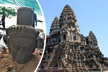 Tìm thấy tượng thánh bảo trợ ở đền Angkor Wat