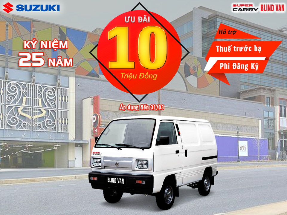 Kỷ niệm 25 năm thành lập, Suzuki ưu đãi lớn cho khách mua ô tô trong tháng 3 - 5 Kỷ niệm 25 năm thành lập, Suzuki ưu đãi lớn cho khách mua ô tô trong tháng 3 - 5