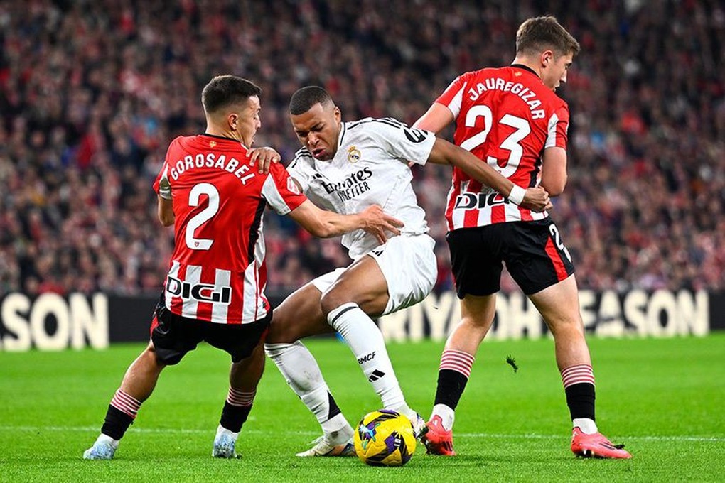 Mbappe đá hỏng phạt đền, Real Madrid gục ngã trước Bilbao - 1