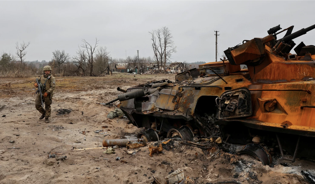 Xe tăng Nga cháy 3/2023_Reuters