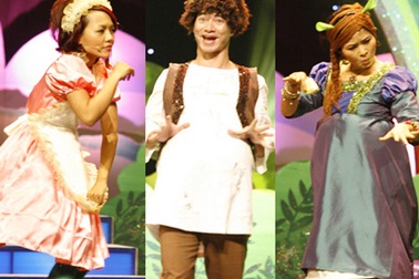 Xuân Bắc, Châu Anh, Thái Thùy Linh “ngố” khi…làm mặt xấu