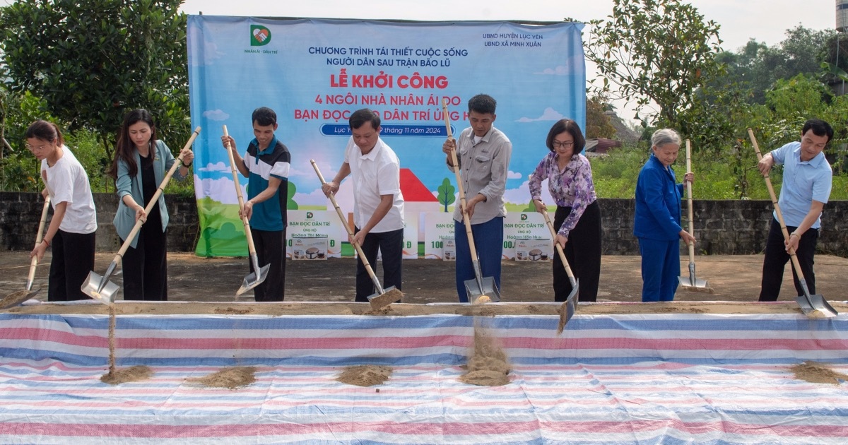 Báo Dân trí khởi công 4 ngôi nhà Nhân ái tặng người dân vùng sạt lở Yên Bái - 7