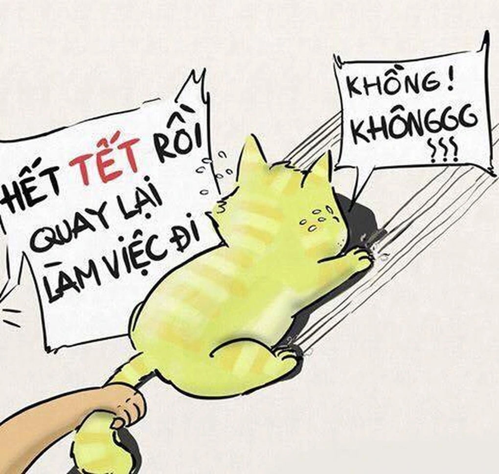 Nhiều người vẫn còn đang tiếc nuối những ngày nghỉ Tết và chưa muốn quay trở lại công việc (Ảnh: Facebook). Nhiều người vẫn còn đang tiếc nuối những ngày nghỉ Tết và chưa muốn quay trở lại công việc (Ảnh: Facebook).