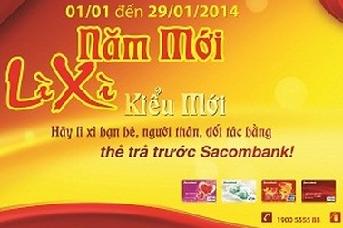 Đón Xuân với thẻ Sacombank
