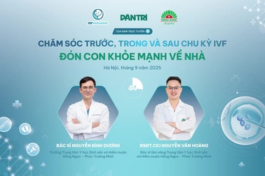 “Chăm sóc trước, trong và sau chu kỳ IVF - Đón con khỏe mạnh về nhà”