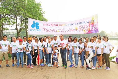 Hòa Bình đồng hành cùng chương trình “Chạy vì trái tim” 2017