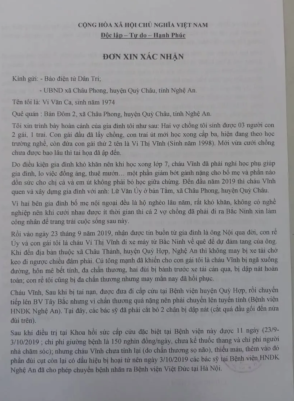 Xót xa người vợ trẻ bị xe tải nghiến nát đôi chân đúng ngày về quê chịu tang ông nội - 6 Xót xa người vợ trẻ bị xe tải nghiến nát đôi chân đúng ngày về quê chịu tang ông nội - 6