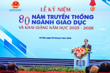 Lễ kỷ niệm 80 năm truyền thống ngành Giáo dục và khai giảng năm học 2025-2026