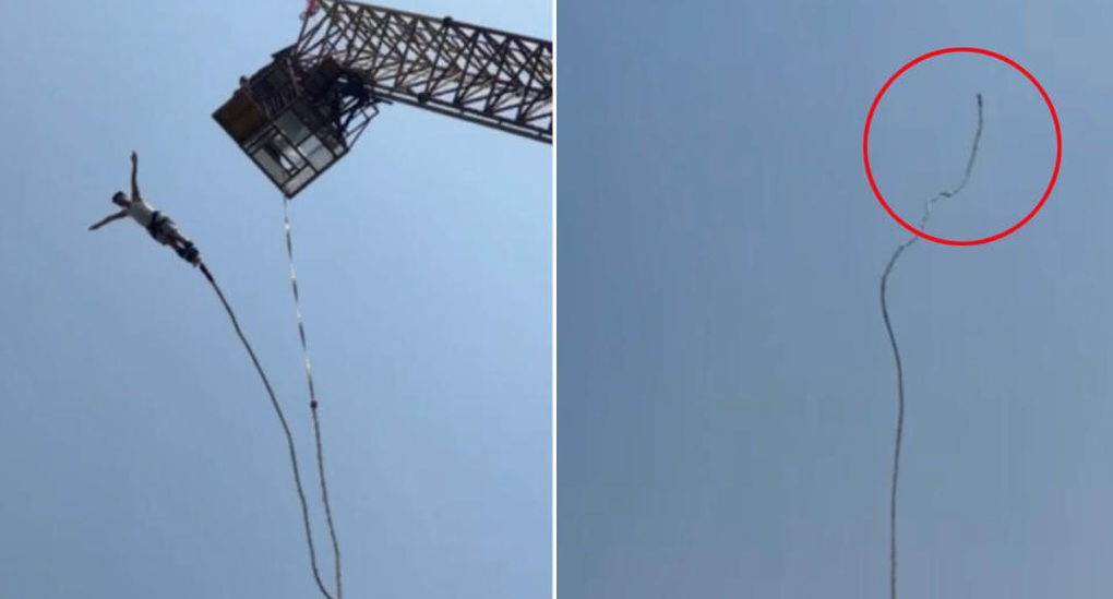 Kinh hoàng chàng trai bị đứt dây bungee khi nhảy ở độ cao 30m - 1 Kinh hoàng chàng trai bị đứt dây bungee khi nhảy ở độ cao 30m - 1
