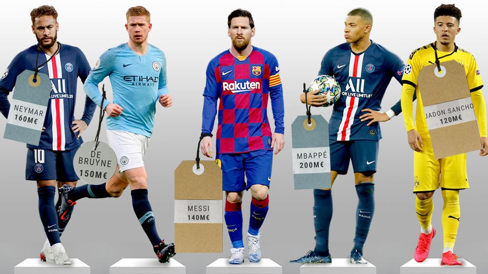 Messi bị Mbappe bỏ xa trong top 10 cầu thủ đắt giá nhất thế giới - 1 Messi bị Mbappe bỏ xa trong top 10 cầu thủ đắt giá nhất thế giới - 1