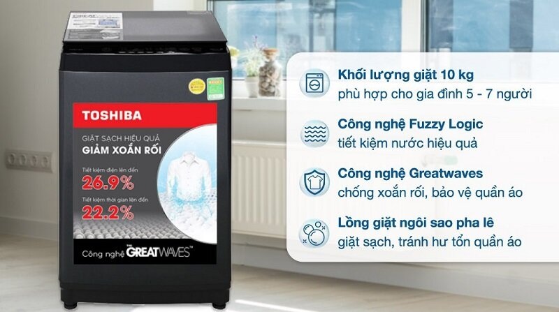 So sánh máy giặt Toshiba 10 kg AW-M1100JV(MK) và AW-DM1100PV(KK)